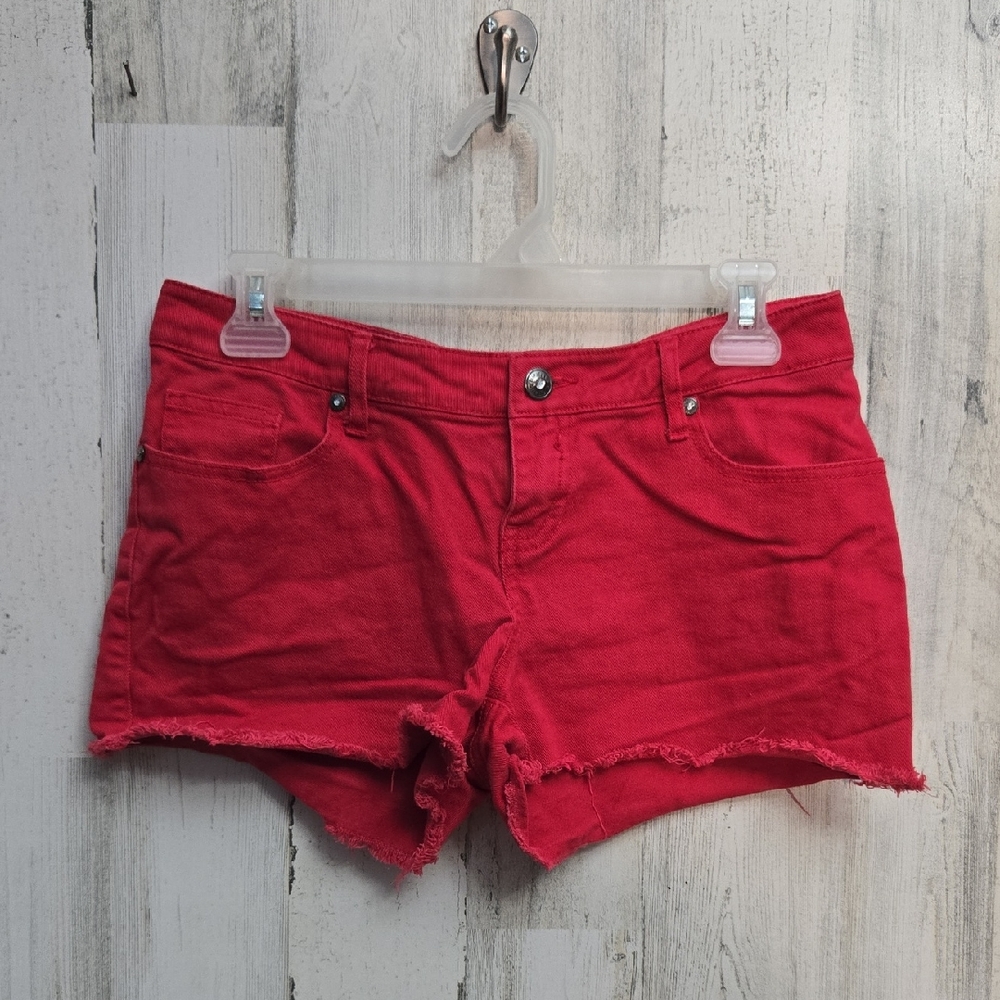 Klip Red Jean Shorts